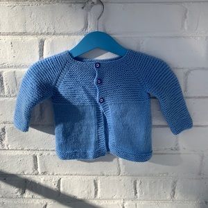 Hand knit baby sweater
